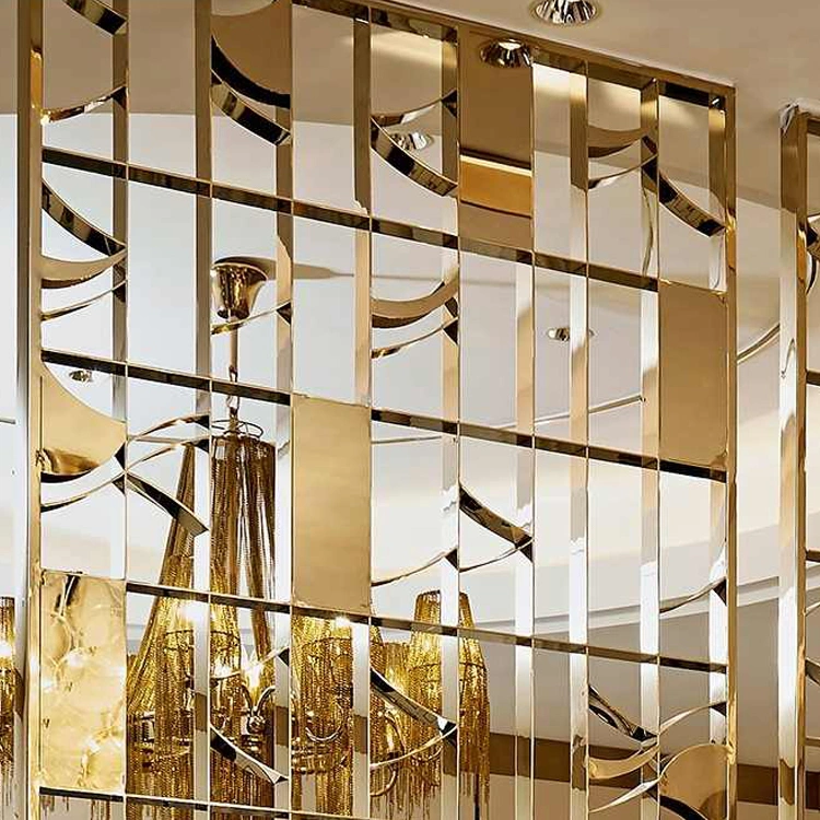 201 304 316 316L Titanium Gold Hotel Art Outdoor Stainless Steel Metal Divider Stainless Steel Hotel Partition for Sale